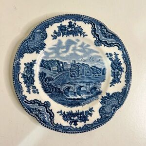 Johnson Bros Old Britain Castles Blue Transferware Plate Made in England